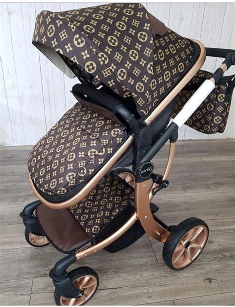 Louis Vuitton gucci baby stroller